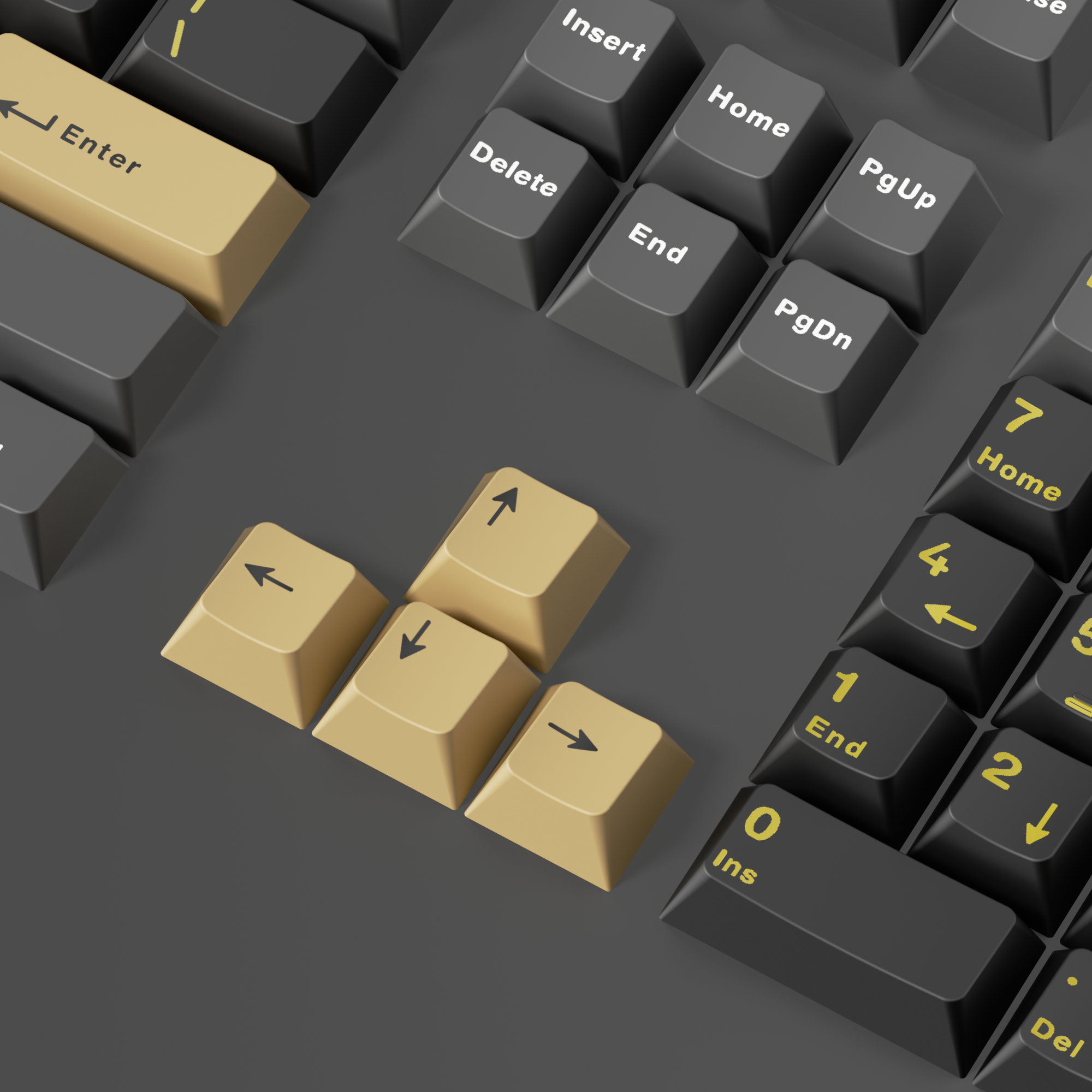Glacier Dark Moon Night Keycaps Set