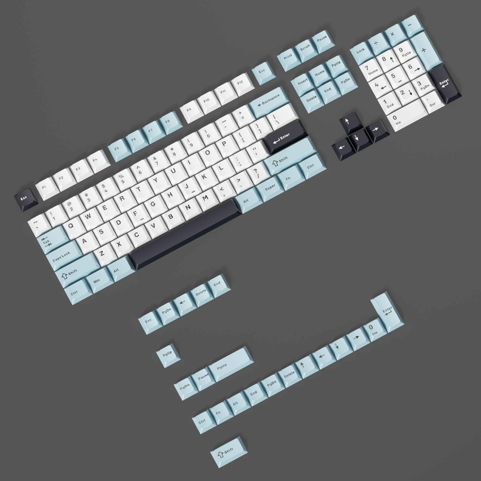 Glacier Mix Keycaps Set