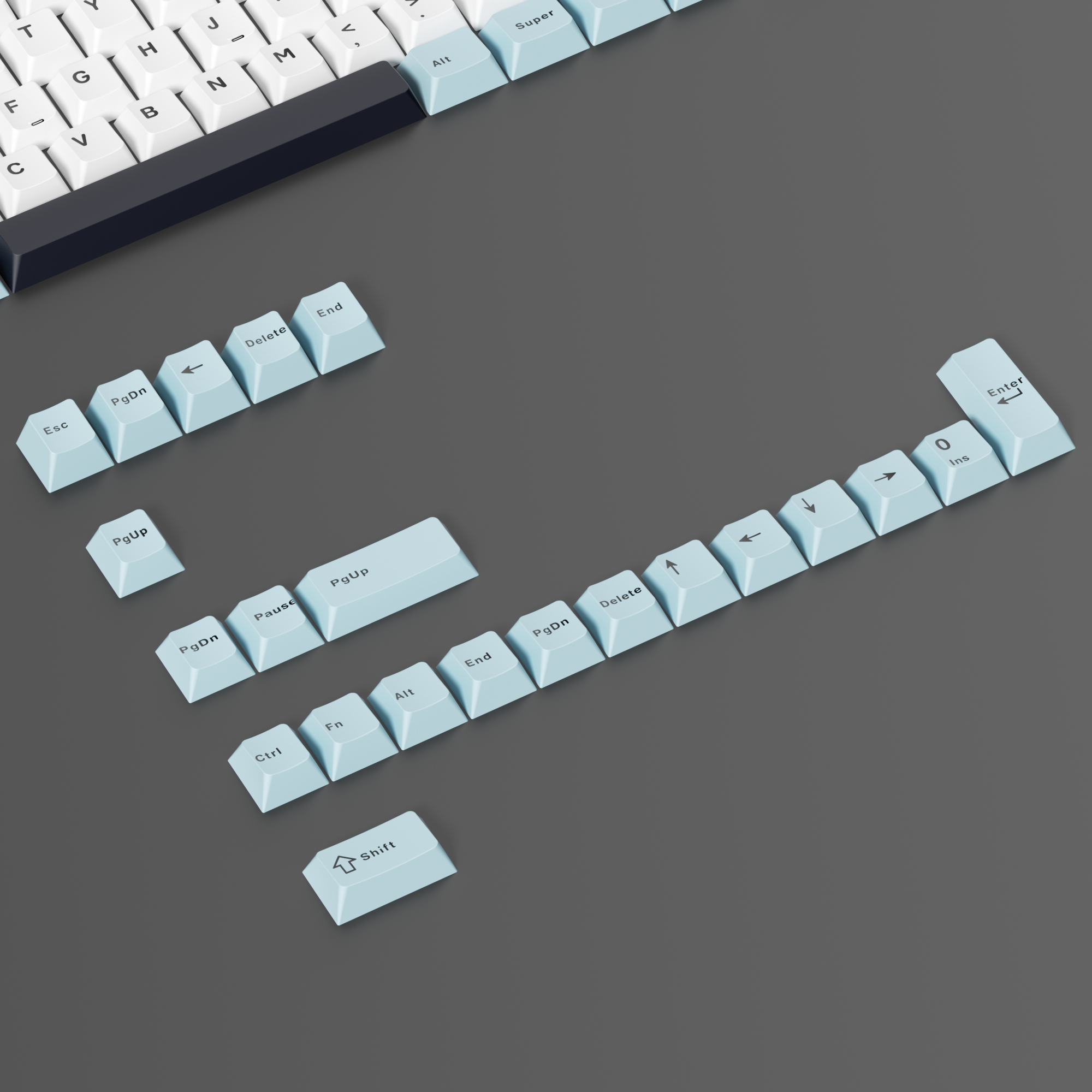 Glacier Mix Keycaps Set