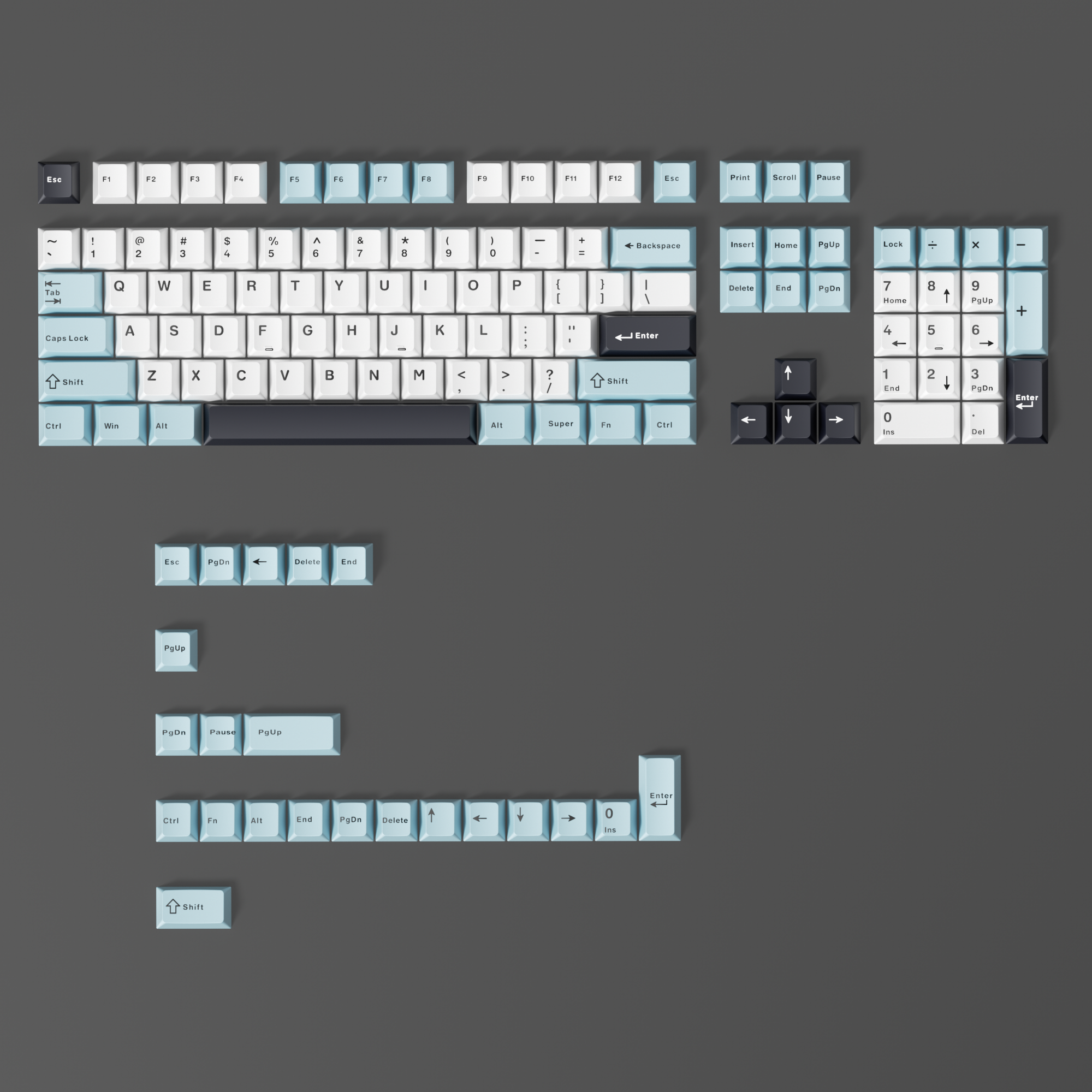 Glacier Mix Keycaps Set