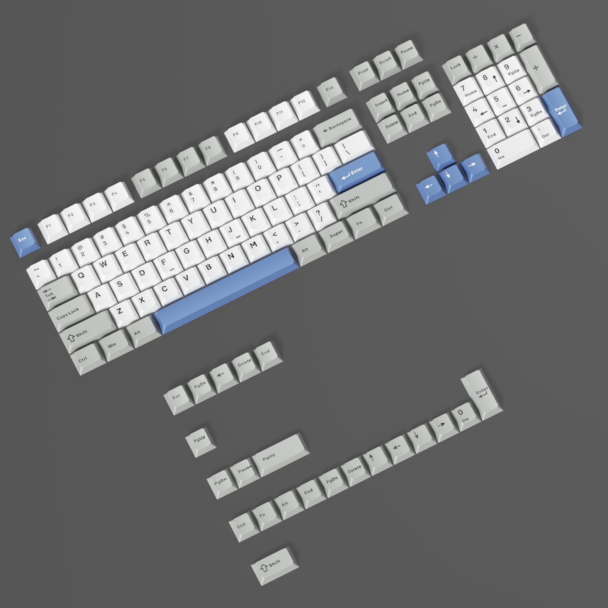 Glacier Mix Keycaps Set