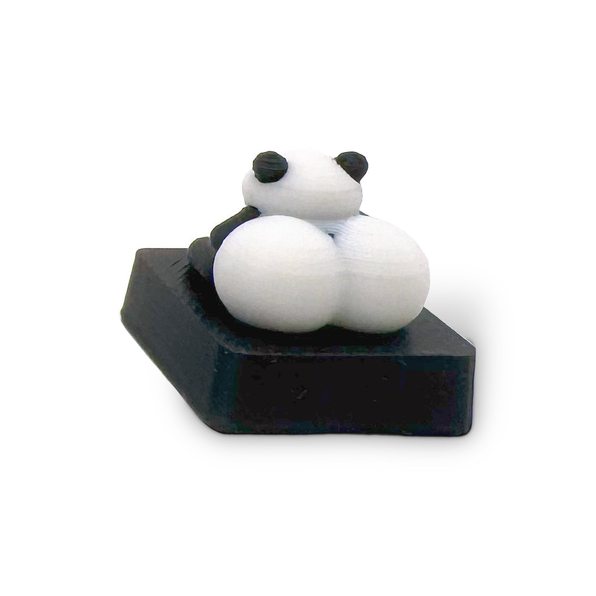 Thicc 3D printed artisan keycap, back view