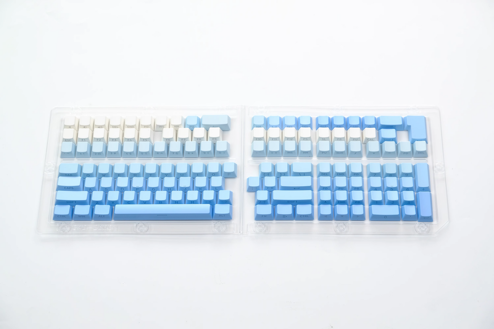 Glacier Gradient PBT Dyed Sub Cherry Profile Side Print Keycaps Set