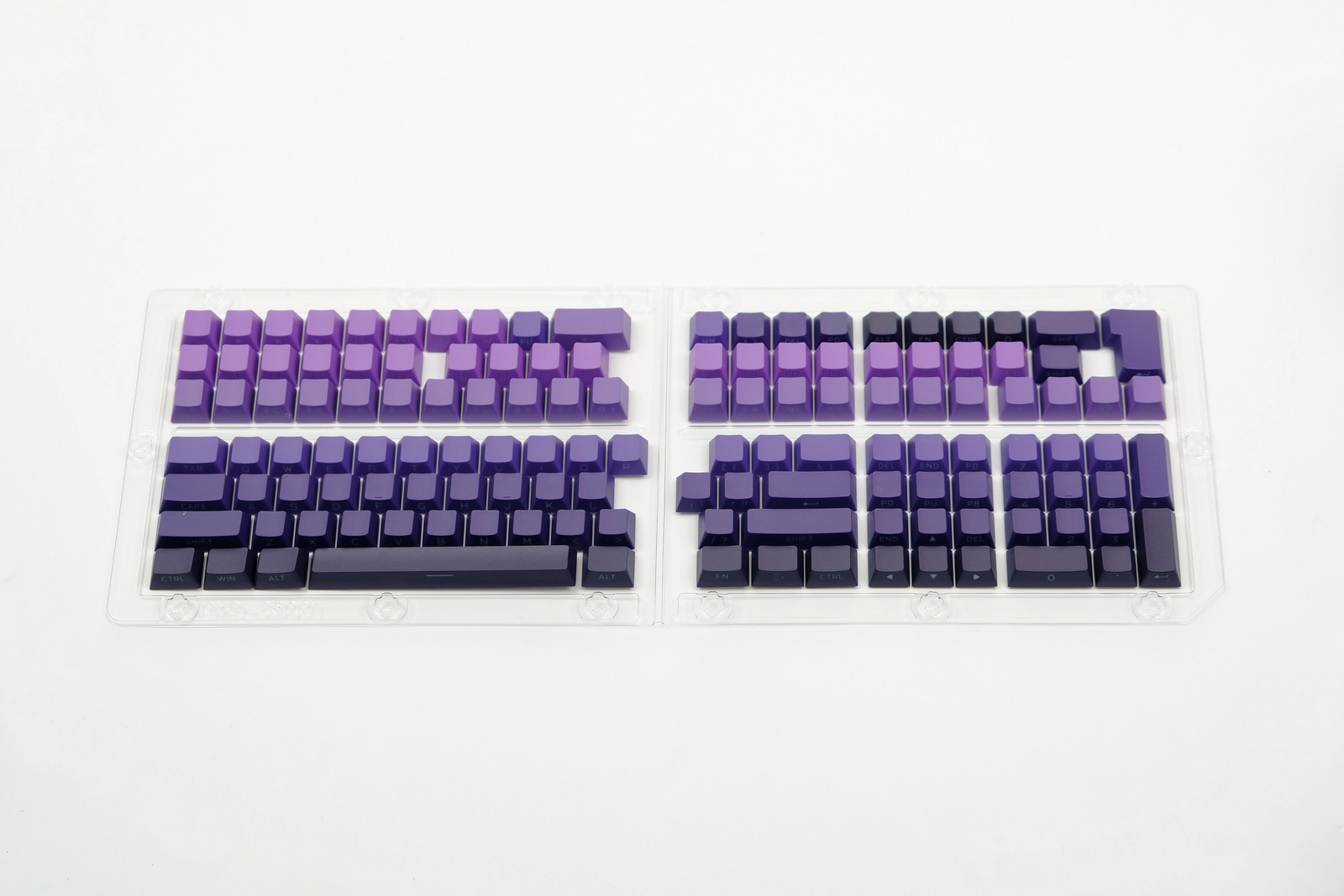 Glacier Gradient PBT Dyed Sub Cherry Profile Side Print Keycaps Set