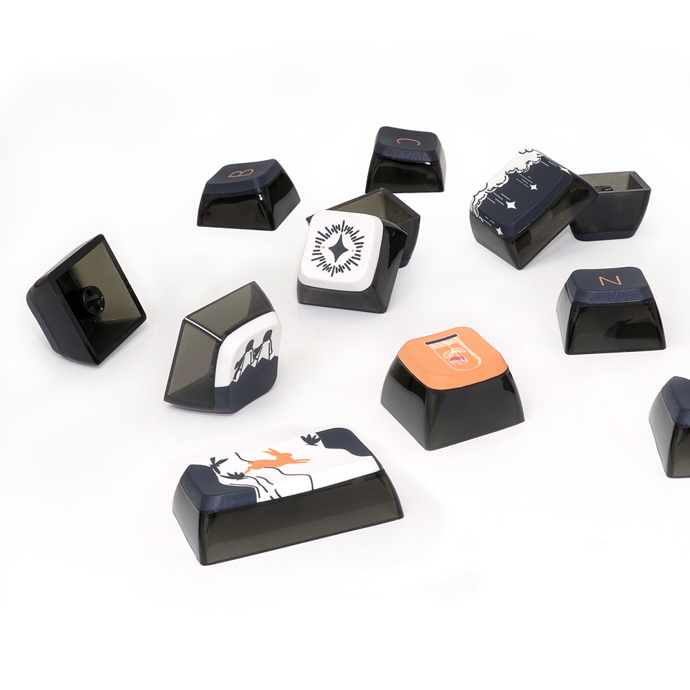 Glacier Skyloong GK7 PBT Translucent Keycaps-