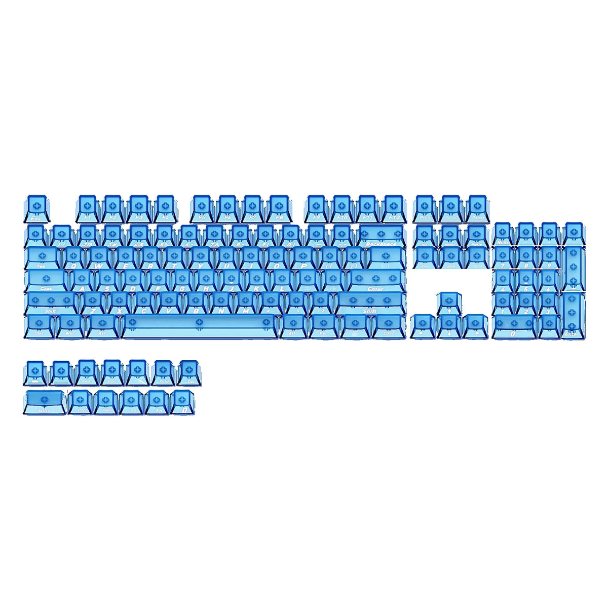 Glacier Frosted Crystal Keycaps Set