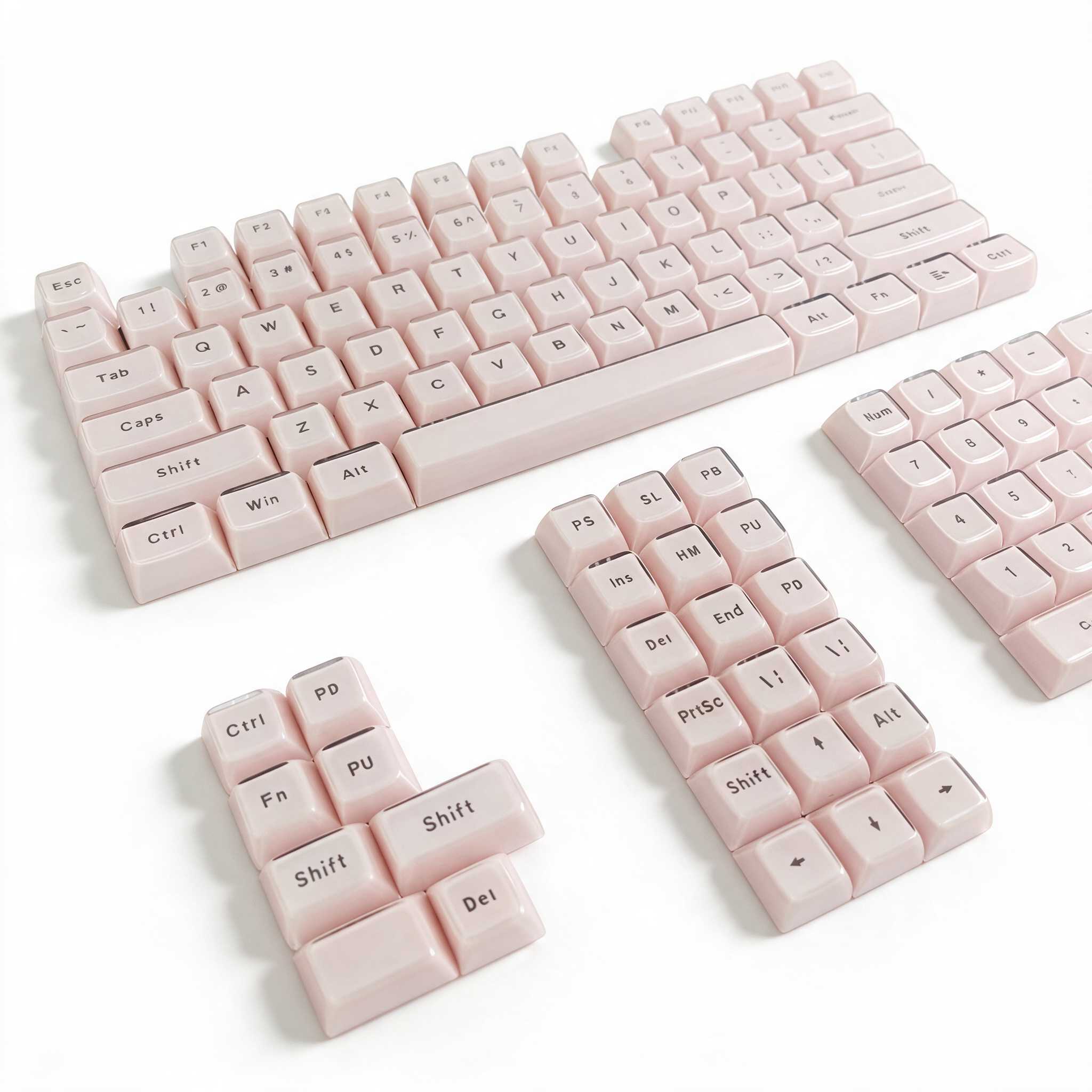 Glacier Crystal Jelly Keycaps Set