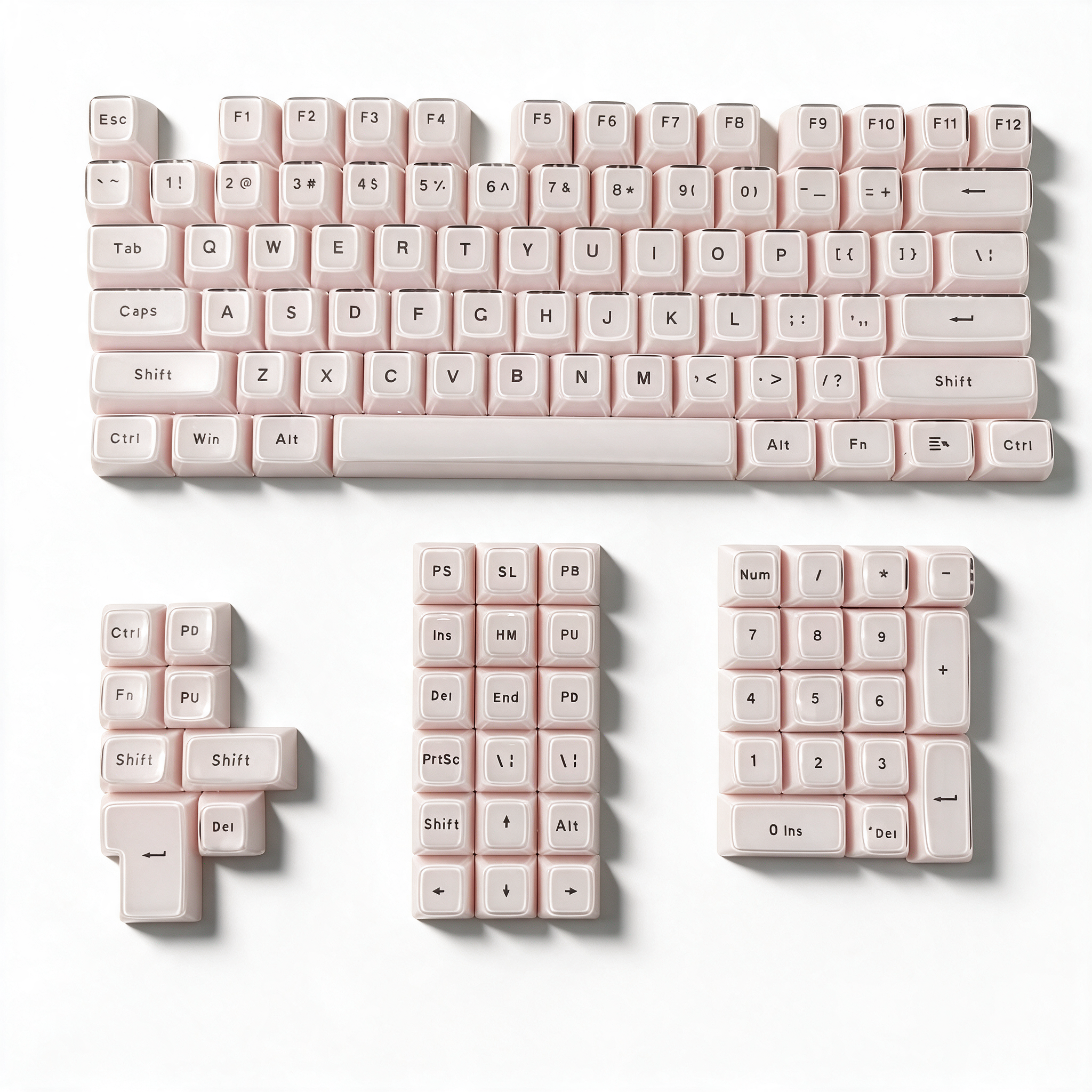 Glacier Crystal Jelly Keycaps Set