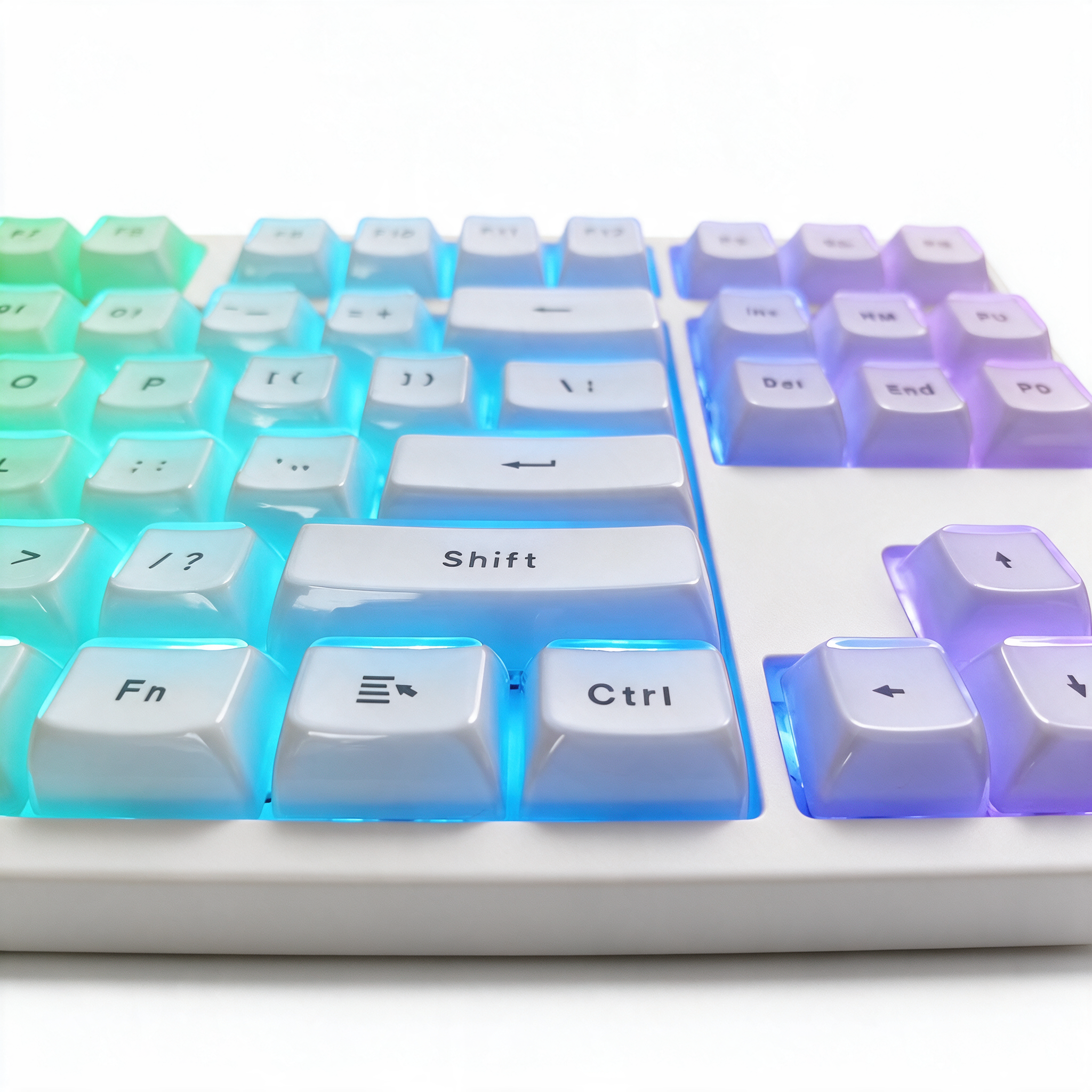 Glacier Crystal Jelly Keycaps Set