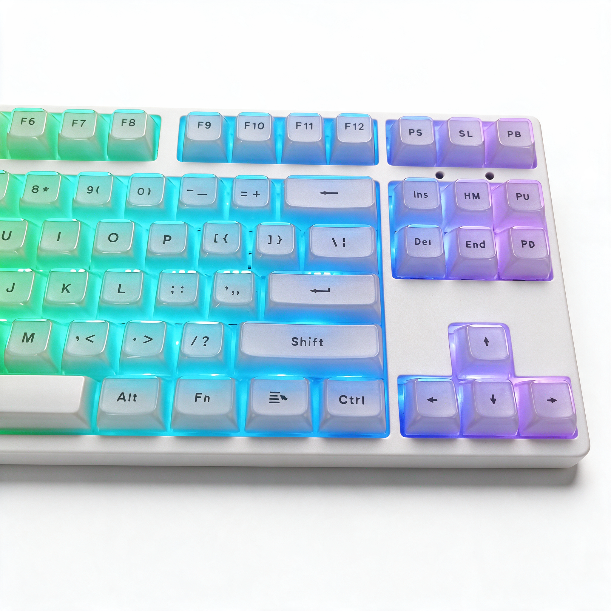 Glacier Crystal Jelly Keycaps Set