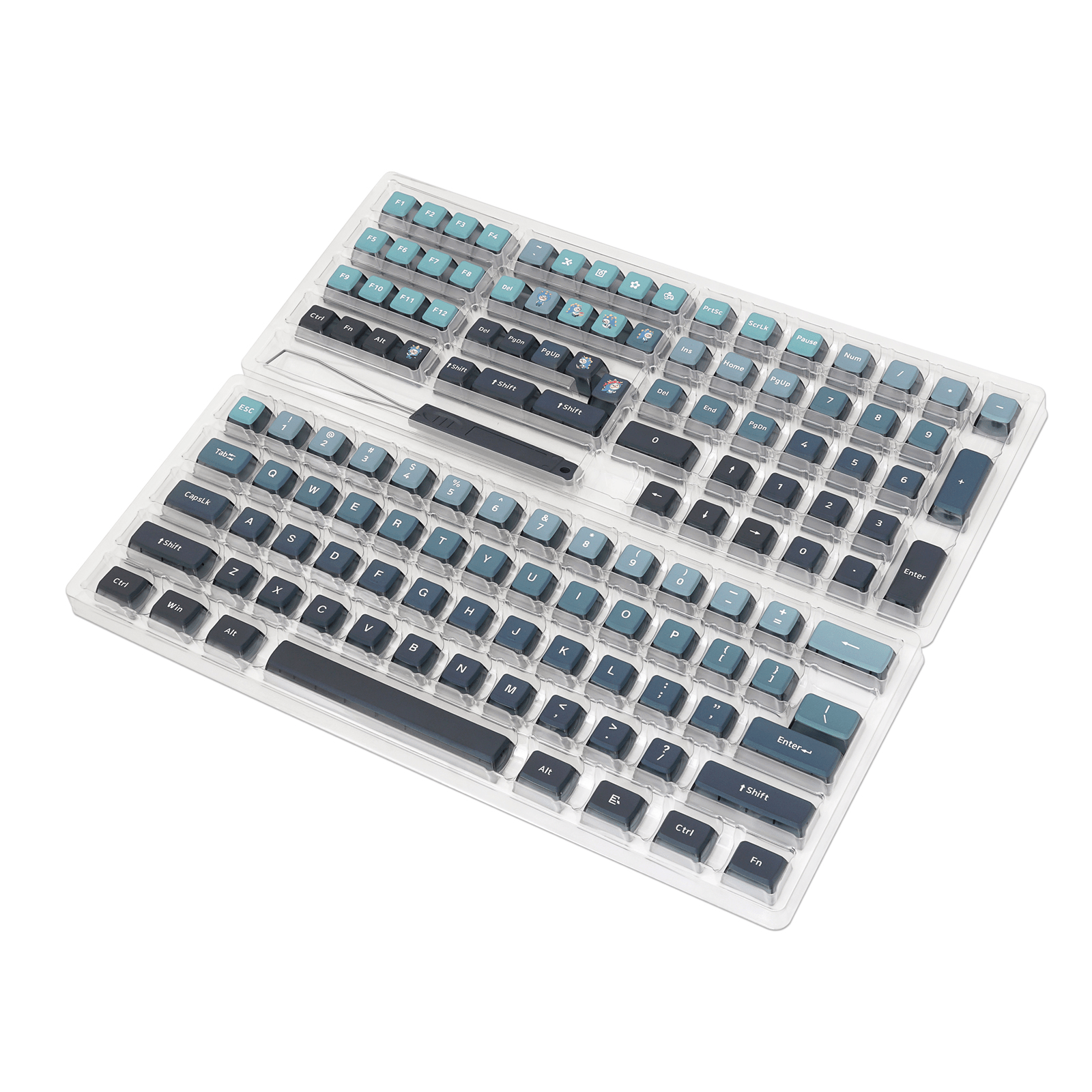 Glacier Skyloong GK7 PBT Translucent Keycaps-