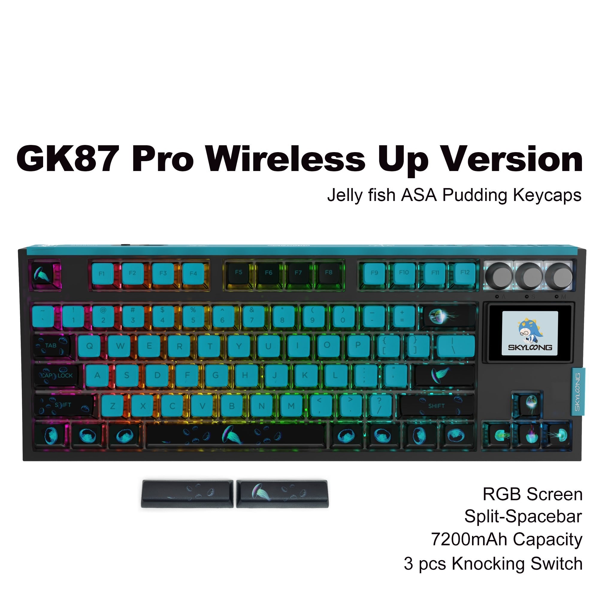 Glacier Skyloong GK87 Pro Wireless/Wired Mechanical Keyboard-