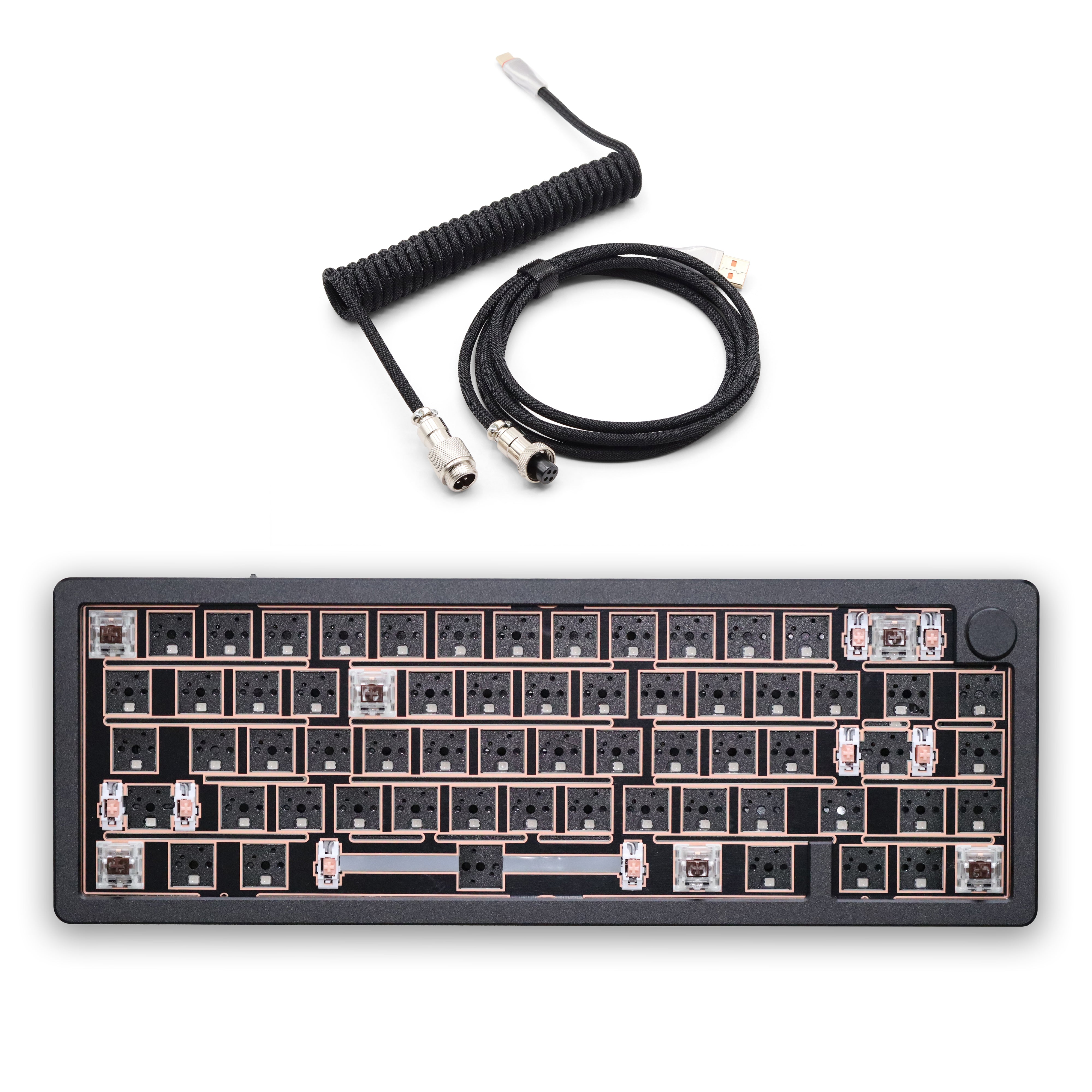 キーボード weikav Lucky65 v2 Silver Lucky65 V2 – 65% Aluminum Gasket-Mounted RGB Tri-Mode