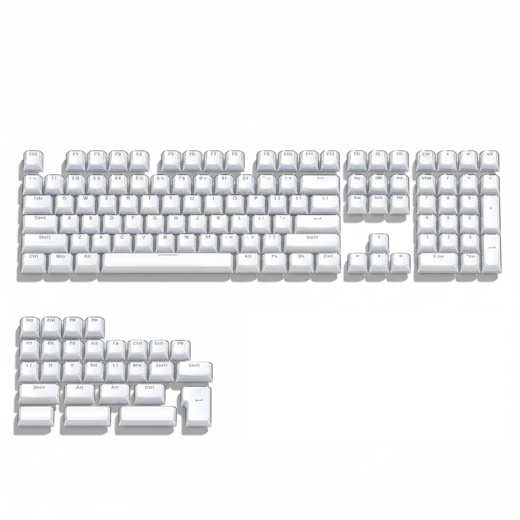 Glacier Crystal Jelly Keycaps Set