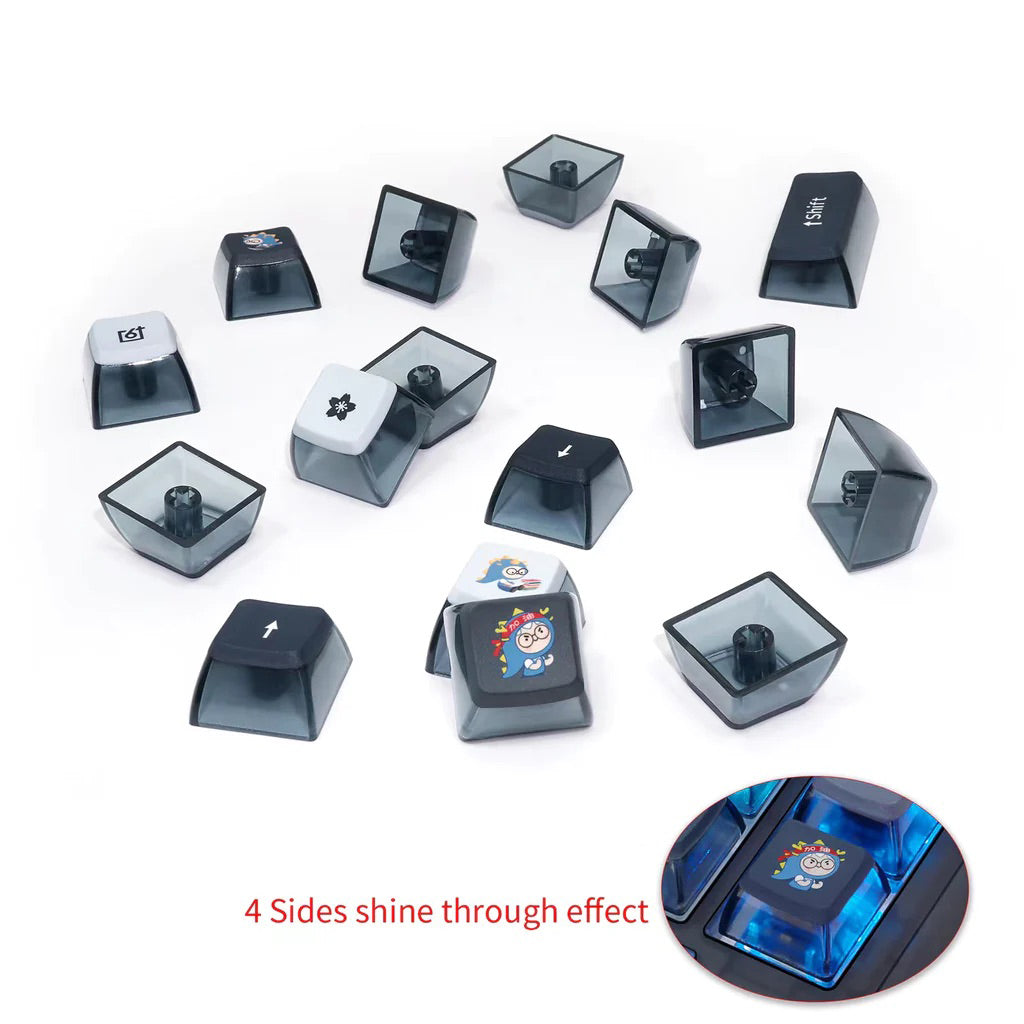 Glacier Skyloong GK7 PBT Translucent Keycaps-