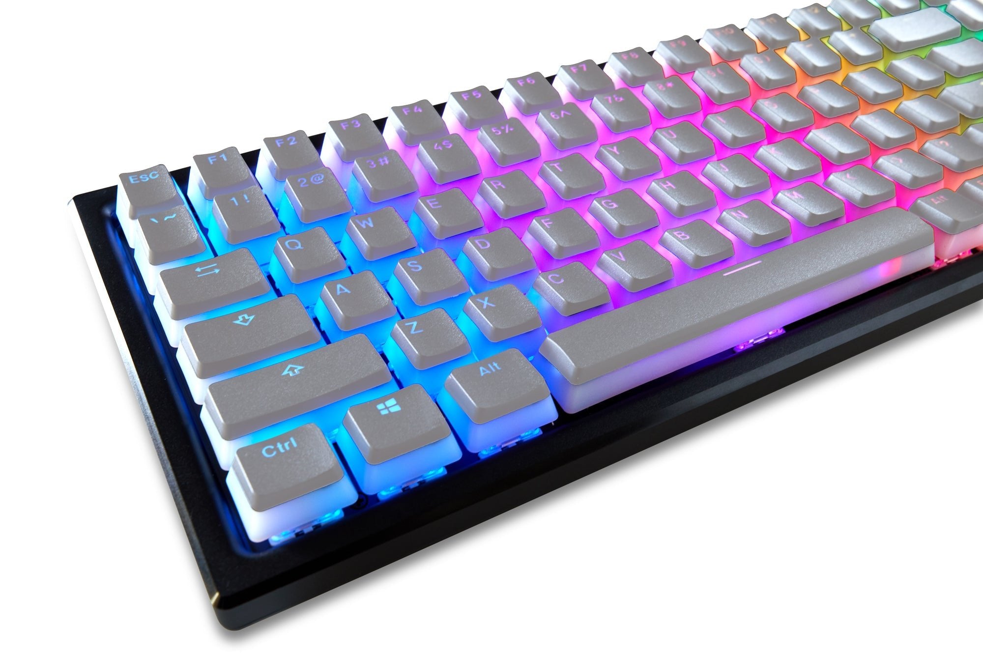 Glacier Frosted PBT Keycaps Set OEM Profile-Gray-