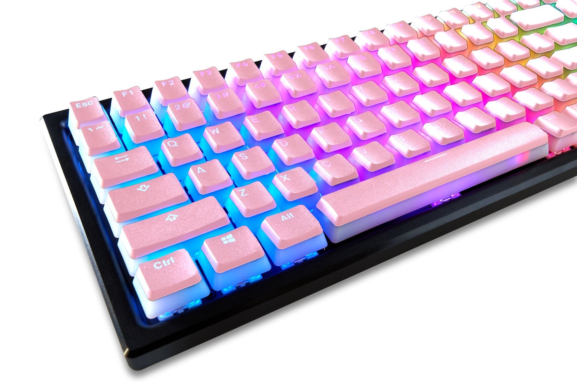 Glacier Frosted PBT Keycaps Set OEM Profile-Pink-