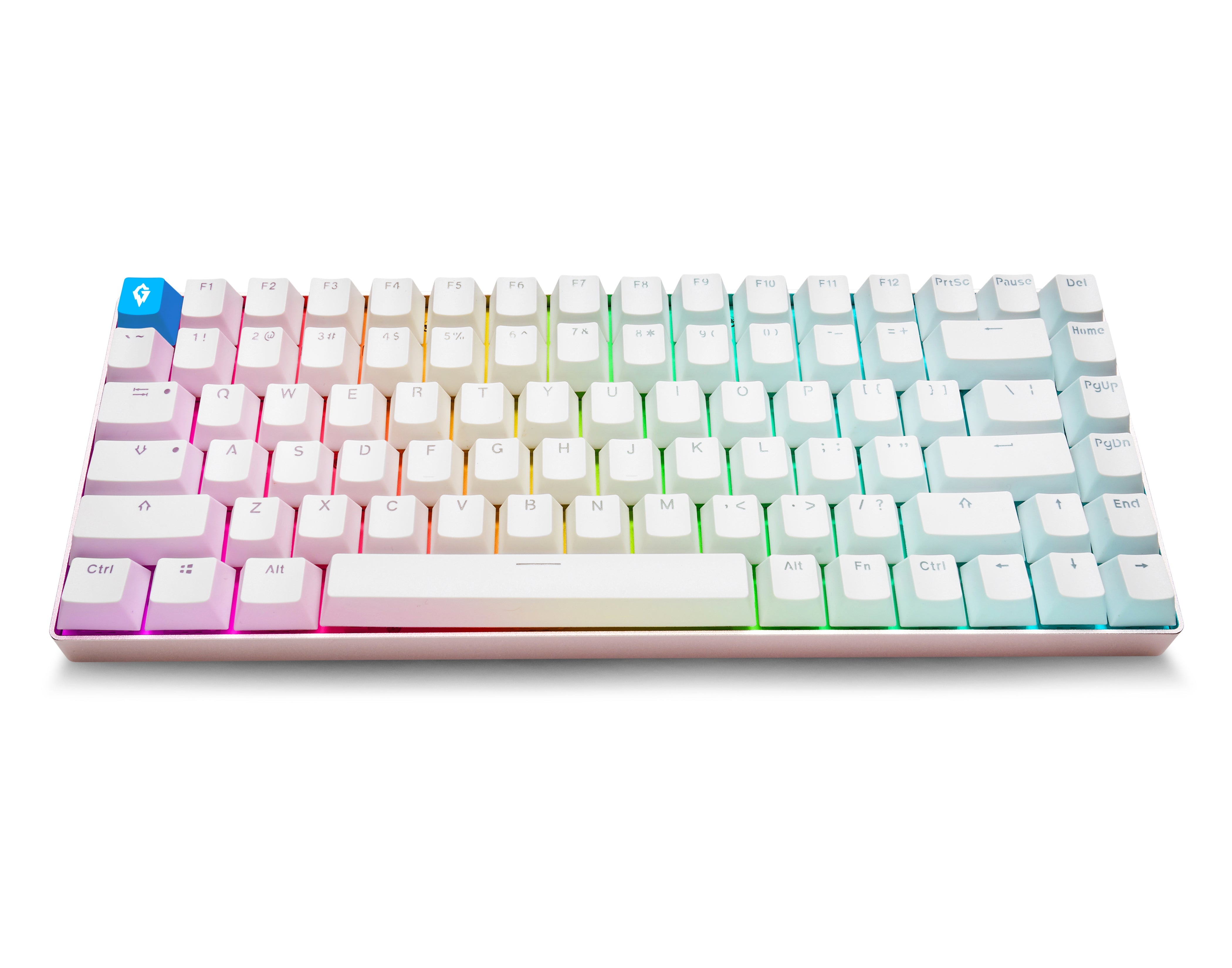 Glacier Minimalist Wired Mechanical Keyboard-Pink-