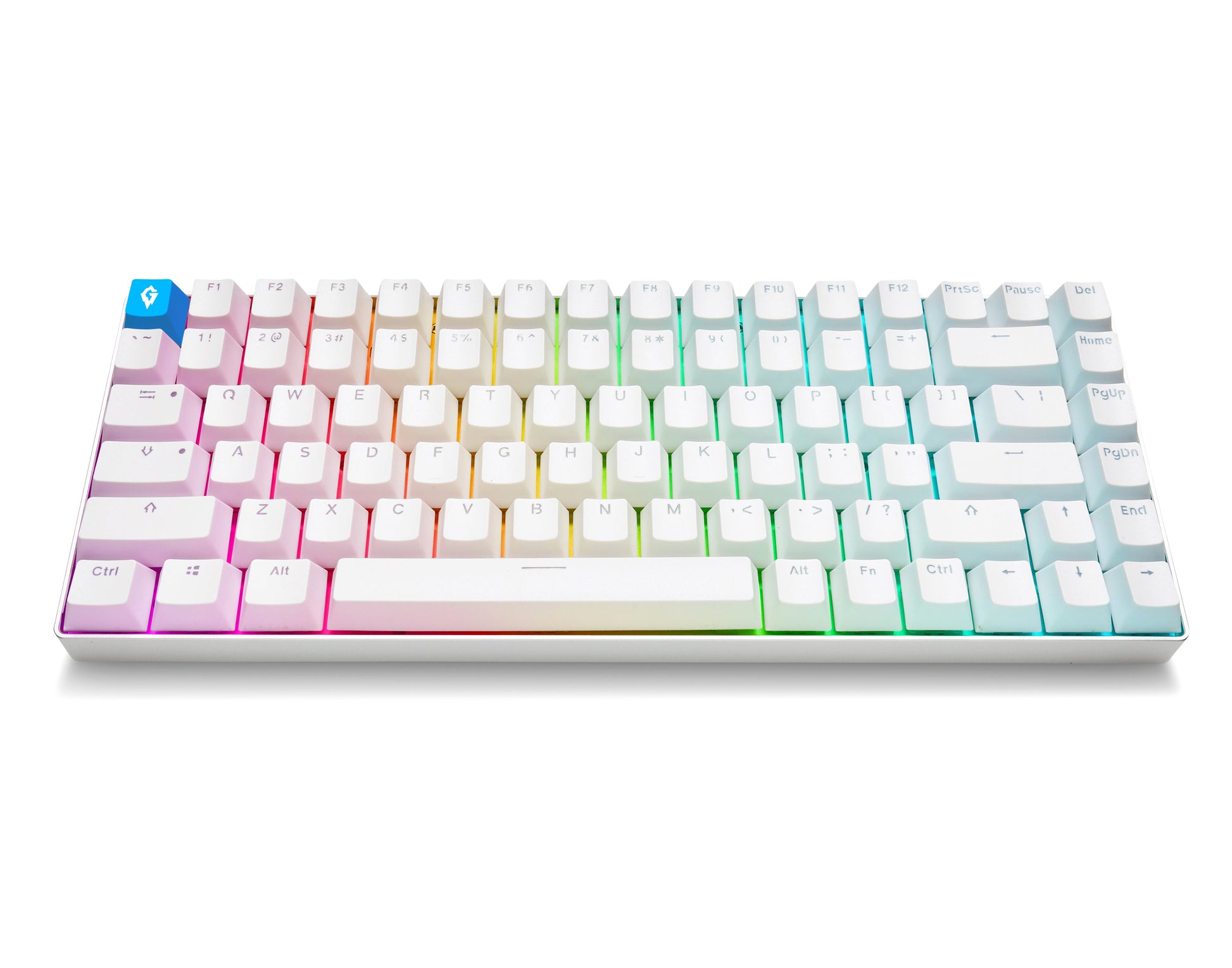 Glacier Minimalist Wired Mechanical Keyboard-White-